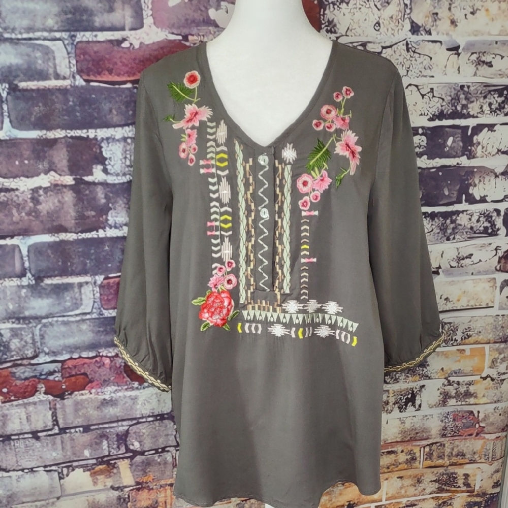 AK Embroidered Top